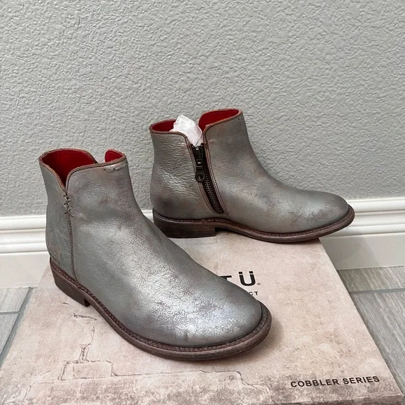 Bed Stu Yurisa Booties in Silver Lux
